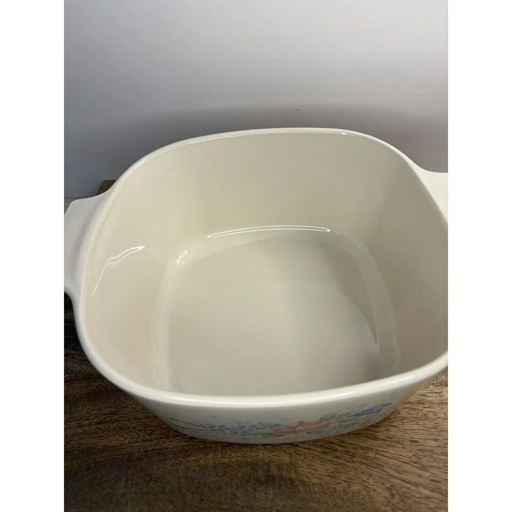 CorningWare SYMPHONY 3L  Sandstone A-3-B Casserole Dish w/Amber  Lid Near MInt